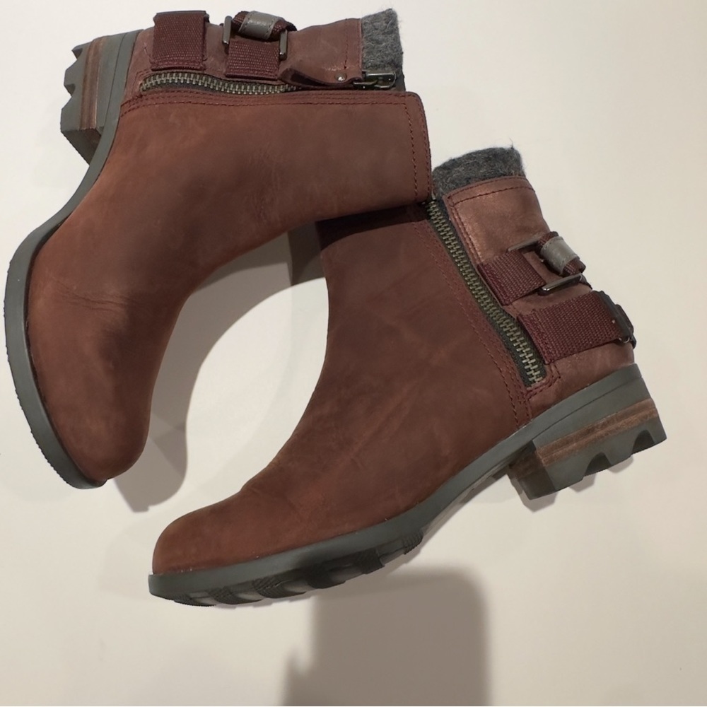 Sorel Women's Lolla Chestnut/ Rusty Red Nubuck Leather Ankle Booties - Picture 10 of 10